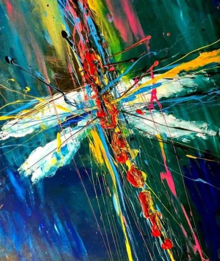 Dragon's Flight - Acrylics