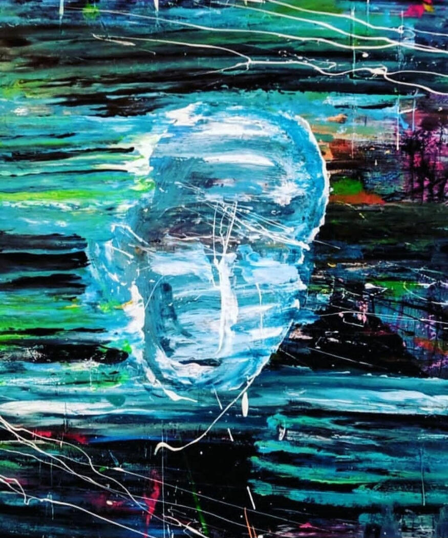 Under Water - Acrylics Under Water - Acrylics
